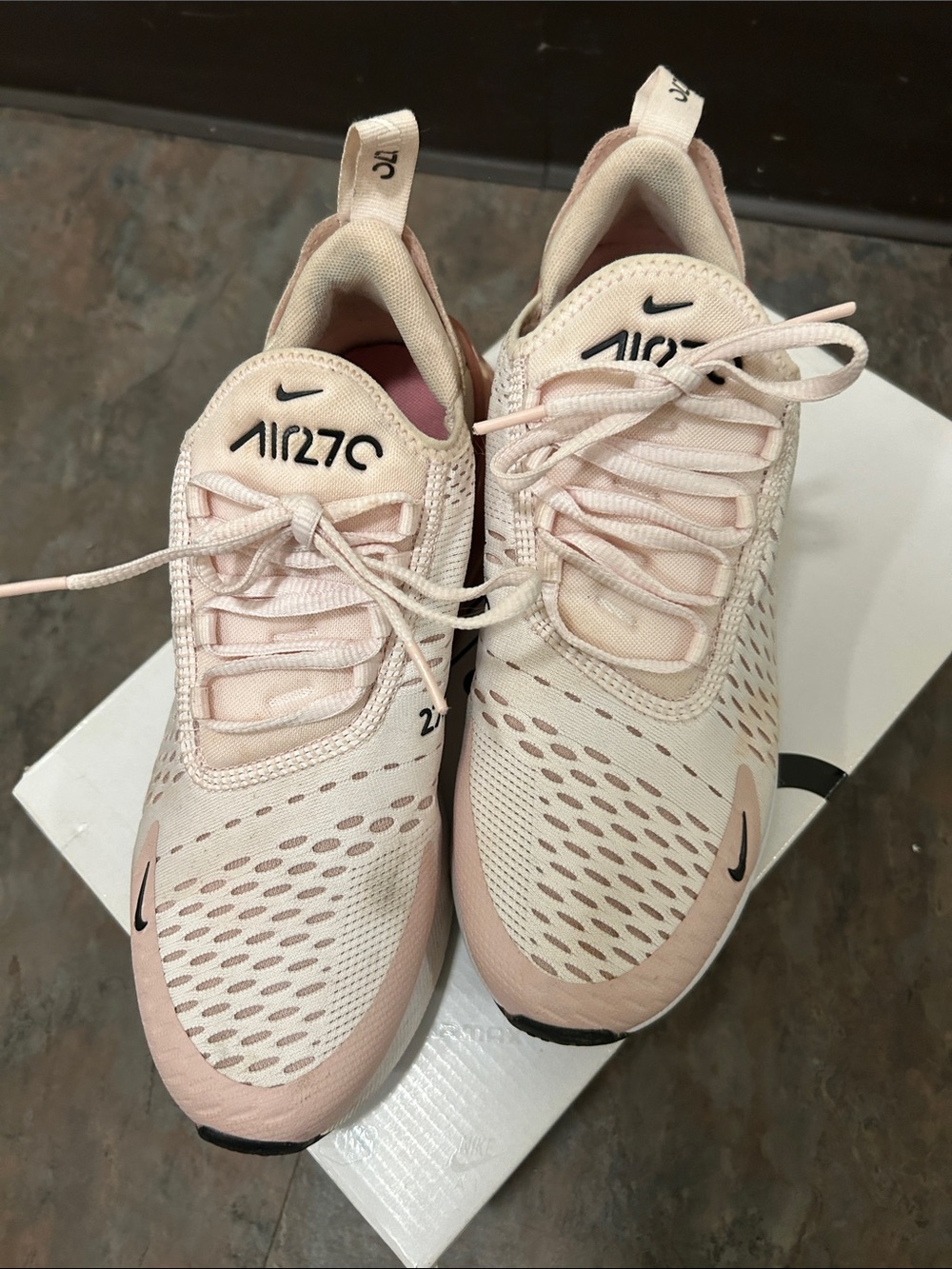 Women’s Ladies Nike Air270 Light Pink Running Sneakers Size 8 EUC with Box - Picture 6 of 16